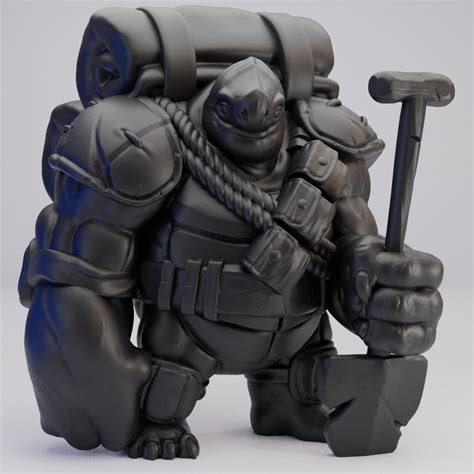 Hot Goblin トートル冒険者E ミニチュア ホットゴブリン TRPG 戦士