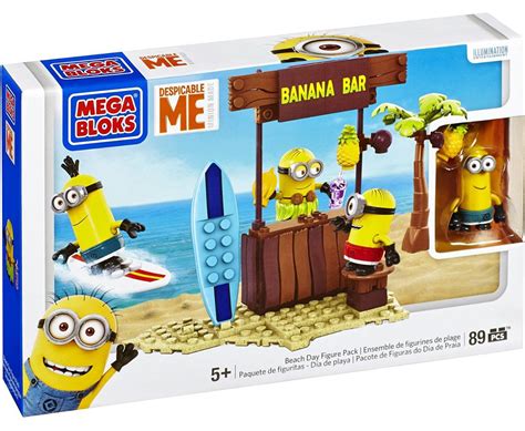 Mega Bloks Despicable Me Minion Made Beach Day Set 94815 Toywiz