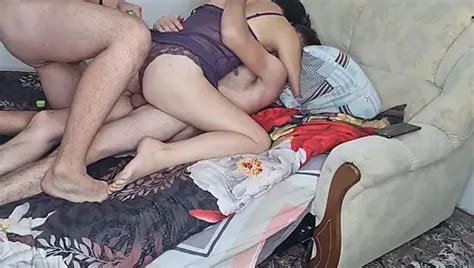 The Husband Brought His Friend And They Arranged A Surprise For His Wife Threesome Sex Xhamster
