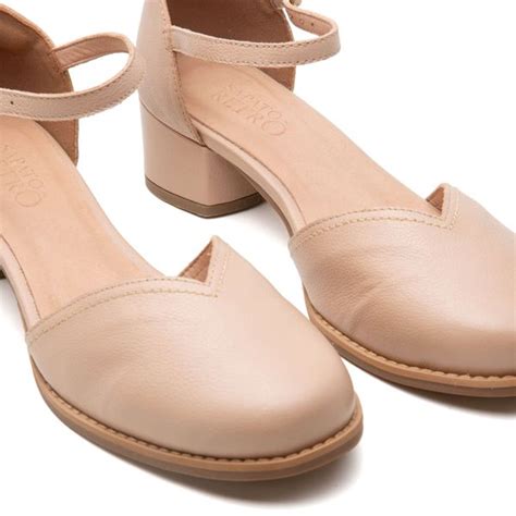 Sapato Boneca Nude Equil Brio Sapato Retro