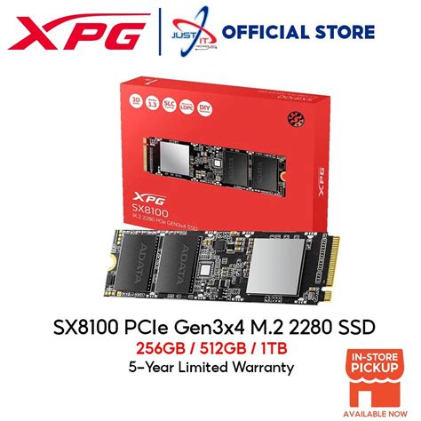 Adata XPG SX8100 M.2 PCIE 2280 SSD ( 256GB / 512GB / 1TB ) | Shopee ...