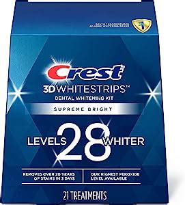 Crest 3D White Whitestrips Supreme Flexfit Teeth Whitening Kit : Amazon ...
