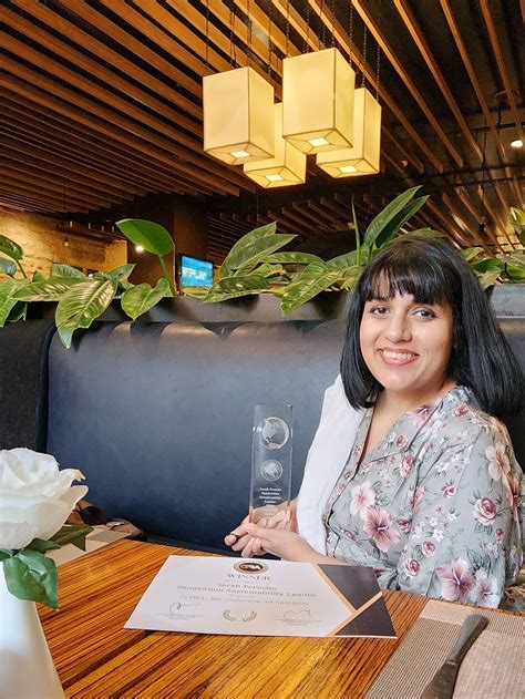Sarah Peracha Wins 2024 Global Recognition Award™ • Global Recognition