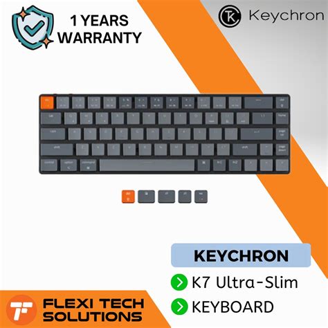Keychron K Ultra Slim Wireless Rgb Low Profile Hot Swappable Keyboard Layout Flexi Tech