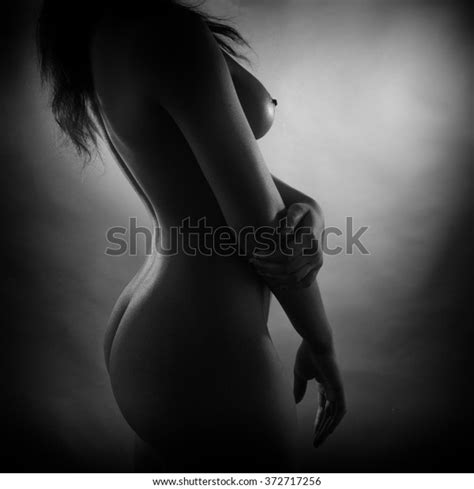 Naked Black Woman Body Back Light Stock Photo 372717256 Shutterstock