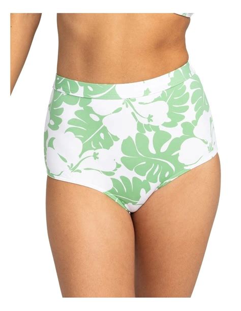 Roxy Og Shorty Bikini Bottoms In Zephyr Green Myer