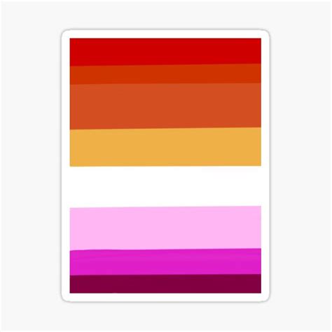 Lesbian Pride Flag Sticker By Banditoinblack Redbubble