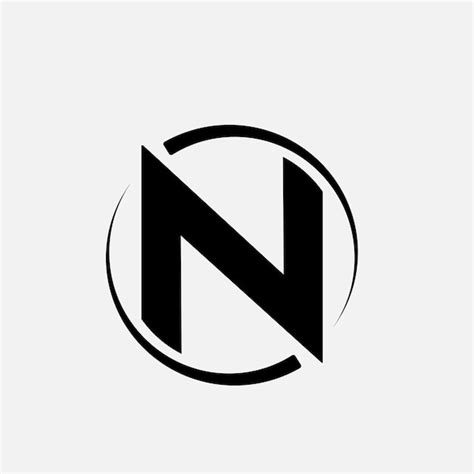 Logotipo De La Letra N Vector Premium