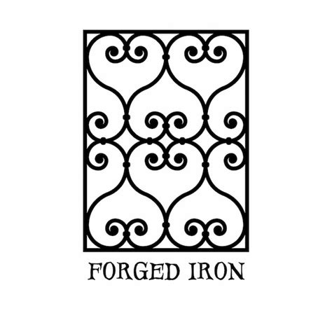 Premium Vector Forged Iron Logo Vector