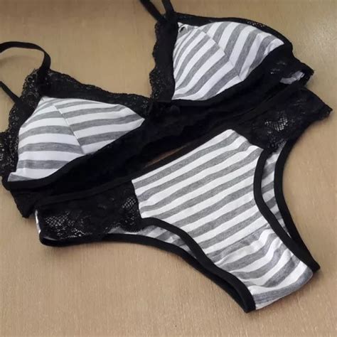Conjunto De Lingerie Rendado De Algod O Bojo Soft Mercadolivre