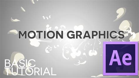 Motion Graphics After Effects Basic Tutorial Youtube