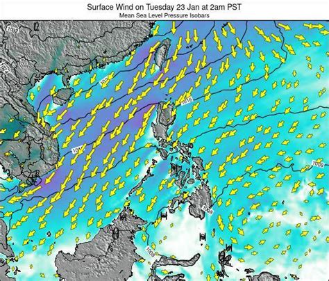 Philippines Surface Wind On Sunday Dec At Pm Pst