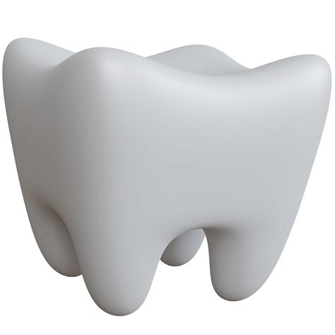 3d Rendering White Tooth Isolated 11617746 Png