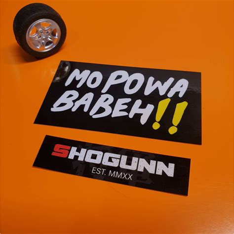 Donut Media Mo Powa Babeh Laminated Vinyl Sticker Shopee Philippines