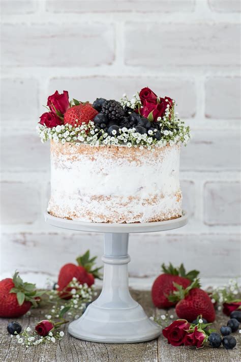 Naked Berry Ice Cream Cake The First Year Ice Cream Wedding Cream Cake Ice Cream Cake Recipe