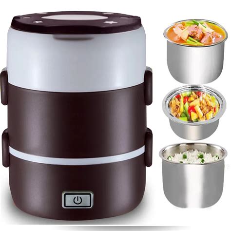 New Portable Electric Heated Portable Compact Food Warmer Lunch food ...