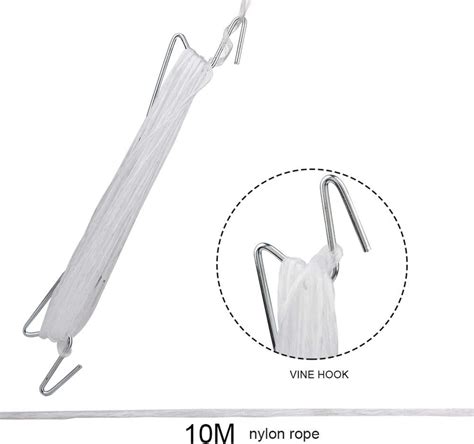 Superior Strength 7200d 9000d Tomato Tying Twine With Plant Climbing Hooks