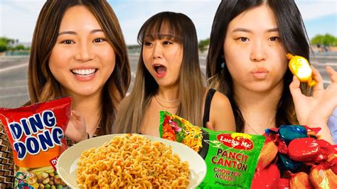 Koreans Try Filipino Snacks For The First Time Youtube