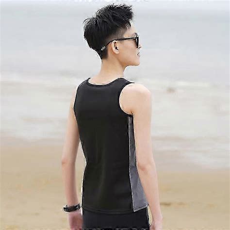 Haleychan Women39 S Tomboy Chest Binder Swimsuit Trans Lesbian Tank Top