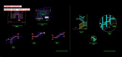 Ddetalle Merdiven Dwg Projesi Autocad Projeler Hot Sex Picture