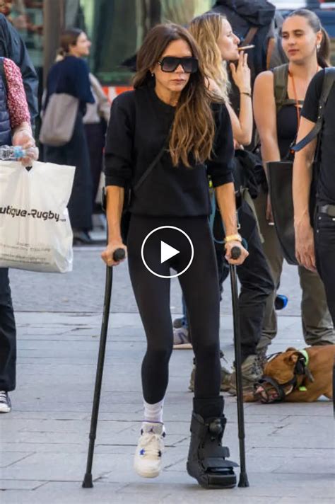 Victoria Beckhams Knee Scooter A Vip Parking Spot