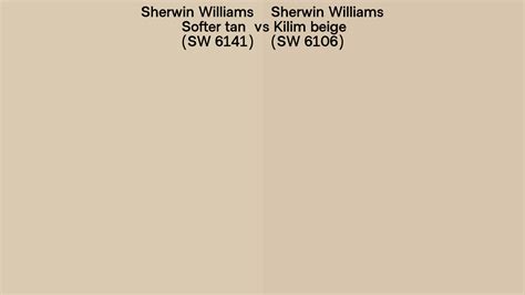 Sherwin Williams Softer Tan Vs Kilim Beige Side By Side Comparison