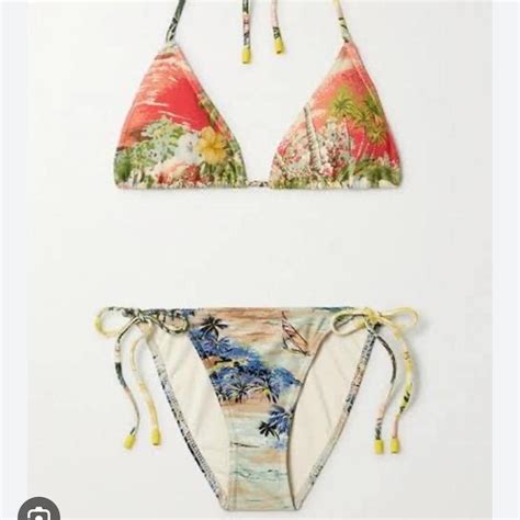 Zimmermann Juliette Mini Tri Bikini Size 1 10au Depop