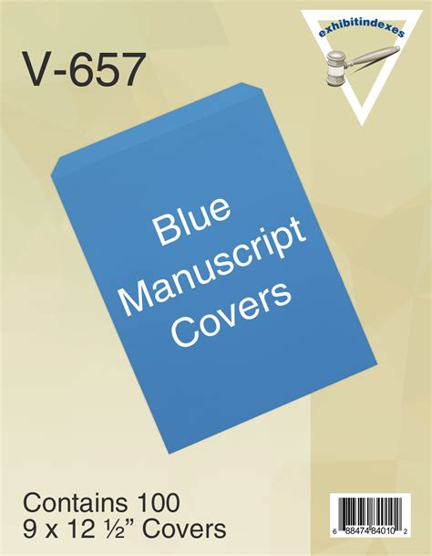 Blue Manuscript Covers