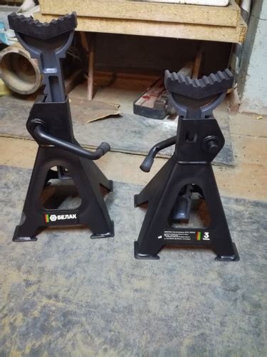 Стойка страховочная 3т с гребенкой подставка подпорка винтовая опорная ...