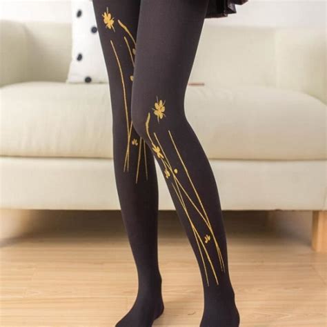 Collants Lolita En Velours Pour Femmes Lingerie Sexy Bronzante Rose 120D Fleur De Prune