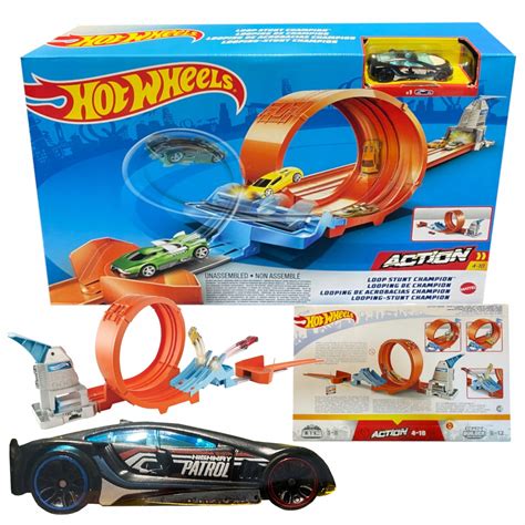 Tor Wy Cigowy Hot Wheels P Tla Autko Wyskocznia