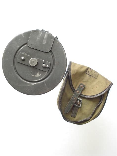 Ag Militaria Ww Finnish Suomi Kp Drum Magazine Pouch