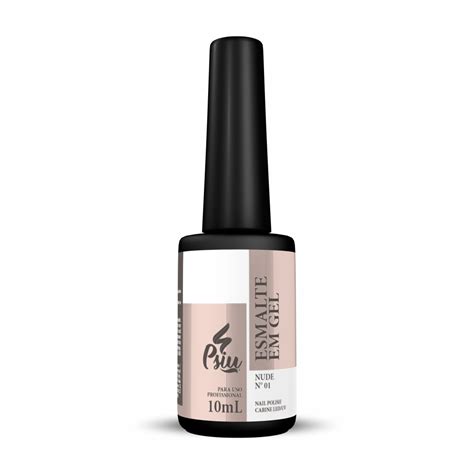 Psiu Esmalte em Gel Led UV 01 Nude 10ml Psiu Cosméticos