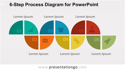 6 Step Process Diagram For Powerpoint