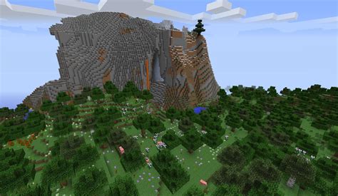 1.7.4 Seed (Flower Forest, Extreme Hills+, Multiple Villages, Ravines ...