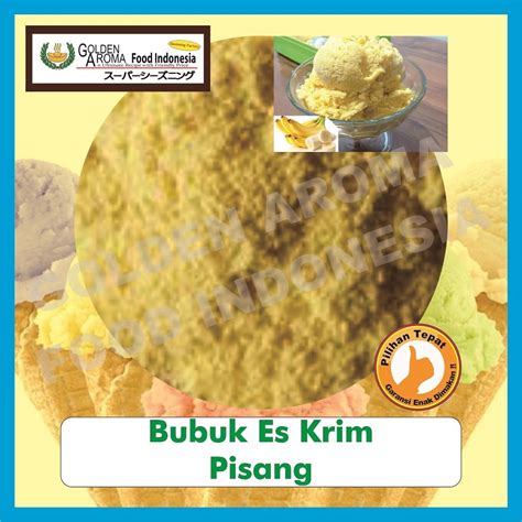 Jual Bubuk Es Krim Rasa Pisang Kg L Serbuk Ice Cream Powder Banana