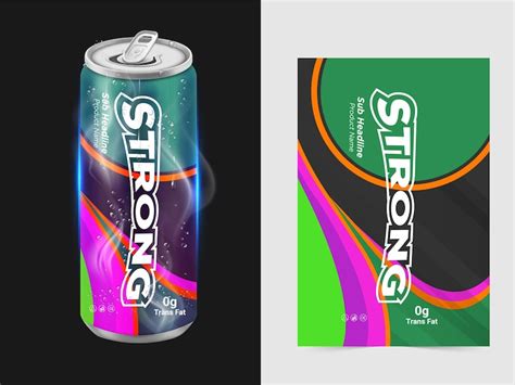 Premium Vector Drink Label Design Soft Drink Label Design Soda Can