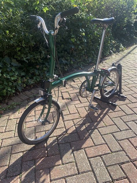 Brompton M6L Racing Green Folding Bike 6 Speed Wide Ratio Folding