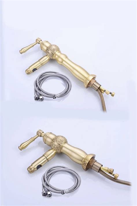 Luxury New Basin Faucets Pull Out Black Bathroom Sink Crane Copper Sink WC Mixer Faucet Hot And