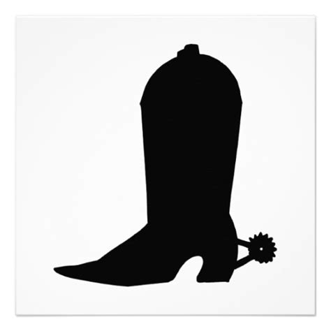 Western Boots Silhouette Image - ClipArt Best