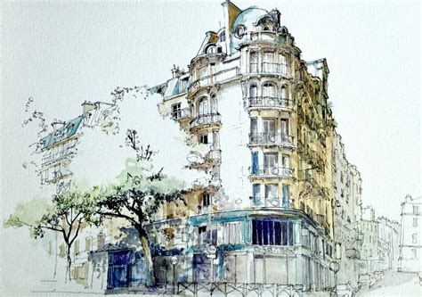 Архитектурный скетчинг - 80 фото