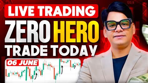 06 June Zero Hero Live Trading Bank Nifty Trading Optionstrading