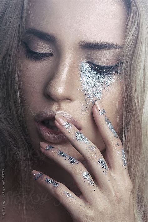 Beautiful Blonde Woman With Creative Make Up Art By Stocksy Contributor Maja Topcagic