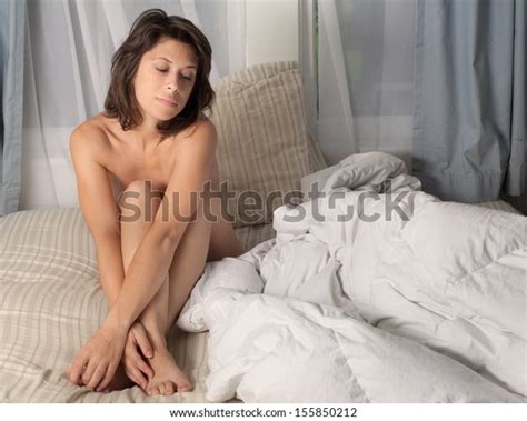 Implied Nude Woman White Sheet Photos And Images Pictures Shutterstock
