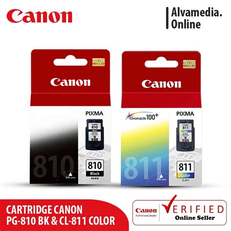 Jual Tinta Canon Pg 810 Cl 811 Cartridge Canon 810 Hitam 811 Warna