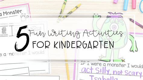 4 Fun Kindergarten Writing Activities- My Day in K