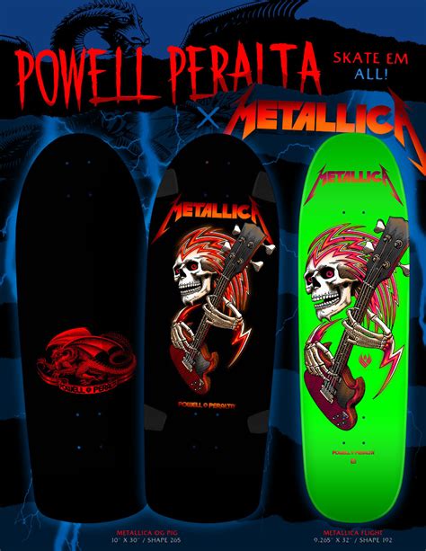 Powell Peralta X Metallica Skateboard Decks Coming December 2022