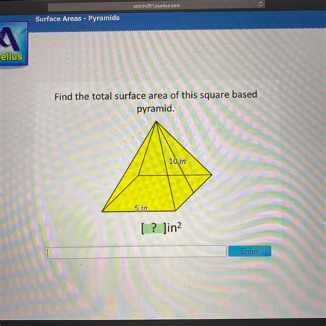 How To Find The Square Area Of A Square Pyramid At John Brunner Blog
