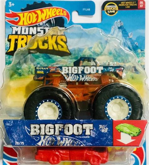 Hot Wheels Carrinho Monster Truck Big Foot Fyj Mattel Carrinho De Brinquedo Magazine Luiza