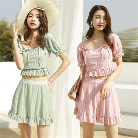 Split Sports Swimsuit Female Conservative Cover Belly Thin Boxer Shorts Student Girl Class Hot